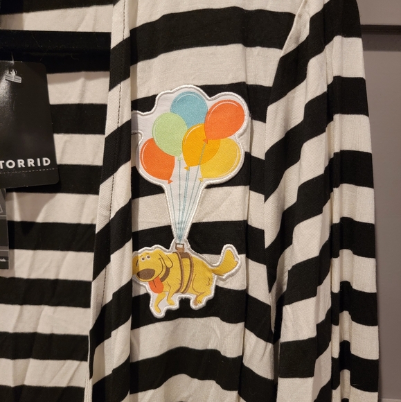 TORRID Disney Pixar Up Doug Balloons Super Soft Cardigan Size 3 - Picture 9 of 14